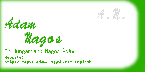 adam magos business card